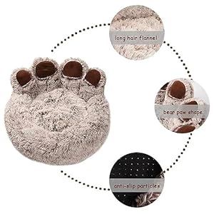 Cute-Bear-Paw-Shape-Dog-Bed-Cat-Pet-Sofa-Fluffy-Faux-Fur-Bear-Paw-Shape-Cat-Cushion-Dog-Bed-Calming-Donut-Dog-Bed-Comfortable-Pet-Sleeping-Beds-for-Small-Medium-Large-Dogs-and-Cats - Cucciolini Doodles   Cute-Bear-Paw-Shape-Dog-Bed-Cat-Pet-Sofa-Fluffy-Faux-Fur-Bear-Paw-Shape-Cat-Cushion-Dog-Bed-Calming-Donut-Dog-Bed-Comfortable-Pet-Sleeping-Beds-for-Small-Medium-Large-Dogs-and-Cats
