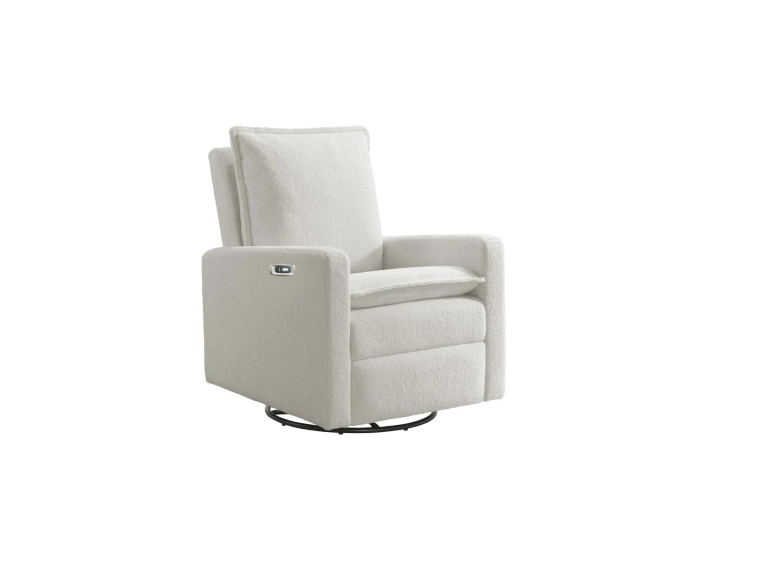 Photo 1 of Oxford Baby Uptown Power Recliner/Glider, Boucle White