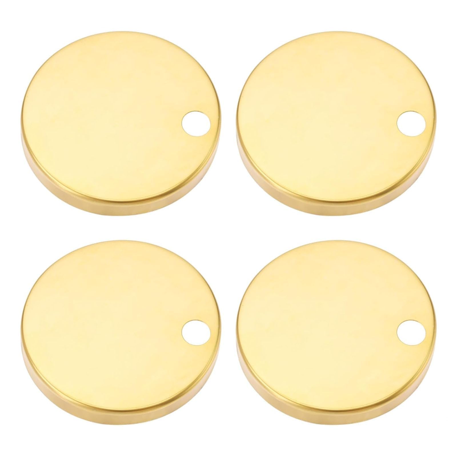 GIONAR 4 PCS Toilet Seat Hinges, 60mm Toilet Seat Hinge Fixings, Quick Release Toilet Seat Fixings, Stainless Steel Toilet Seat Hinge Cover, Universal Toilets Hinges Cover