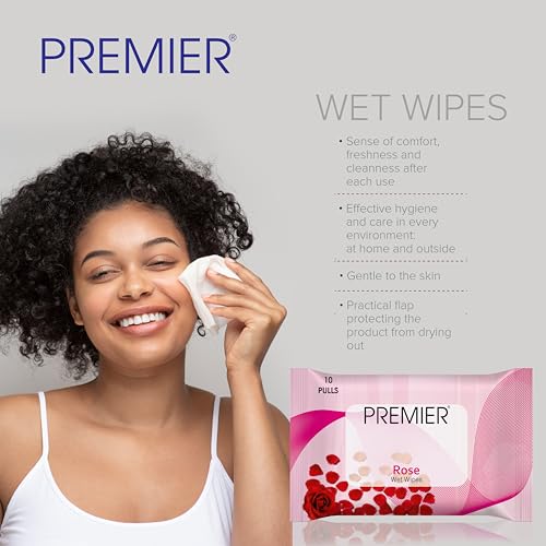 Image of Premier Wet Tissue for Face (30 Sheets) | 10 Pulls per Pack, Set of 3 Assorted Wipes | Makeup Remover Wipes | Moisturizing for Skin | Perfect for Travel, Daily Use, and Quick Clean-ups on the Go