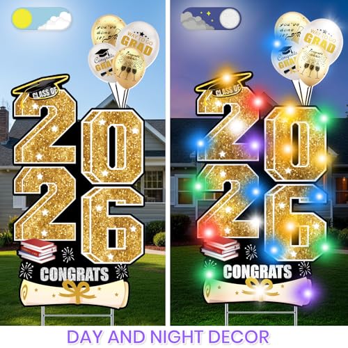 Class of 2026 Graduation Yard Sign - Waterproof Outdoor Decor - Image 3