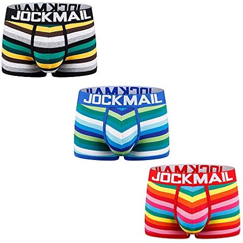 JOCKMAIL 3-Pack Rainbow Stripe Boxers Cover