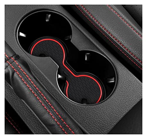 Alfombrilla para ranura de puerta de VW Jetta 2013-2017 posavasos rojo 2