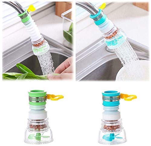 NOBILEA 360 Degree Water Filter Tap Water Saving Faucet Water Adjustable Water Valve Splash Water Faucet for Kitchen Sink Regulator Kitchen Accessories (Multi Color)-picture-12