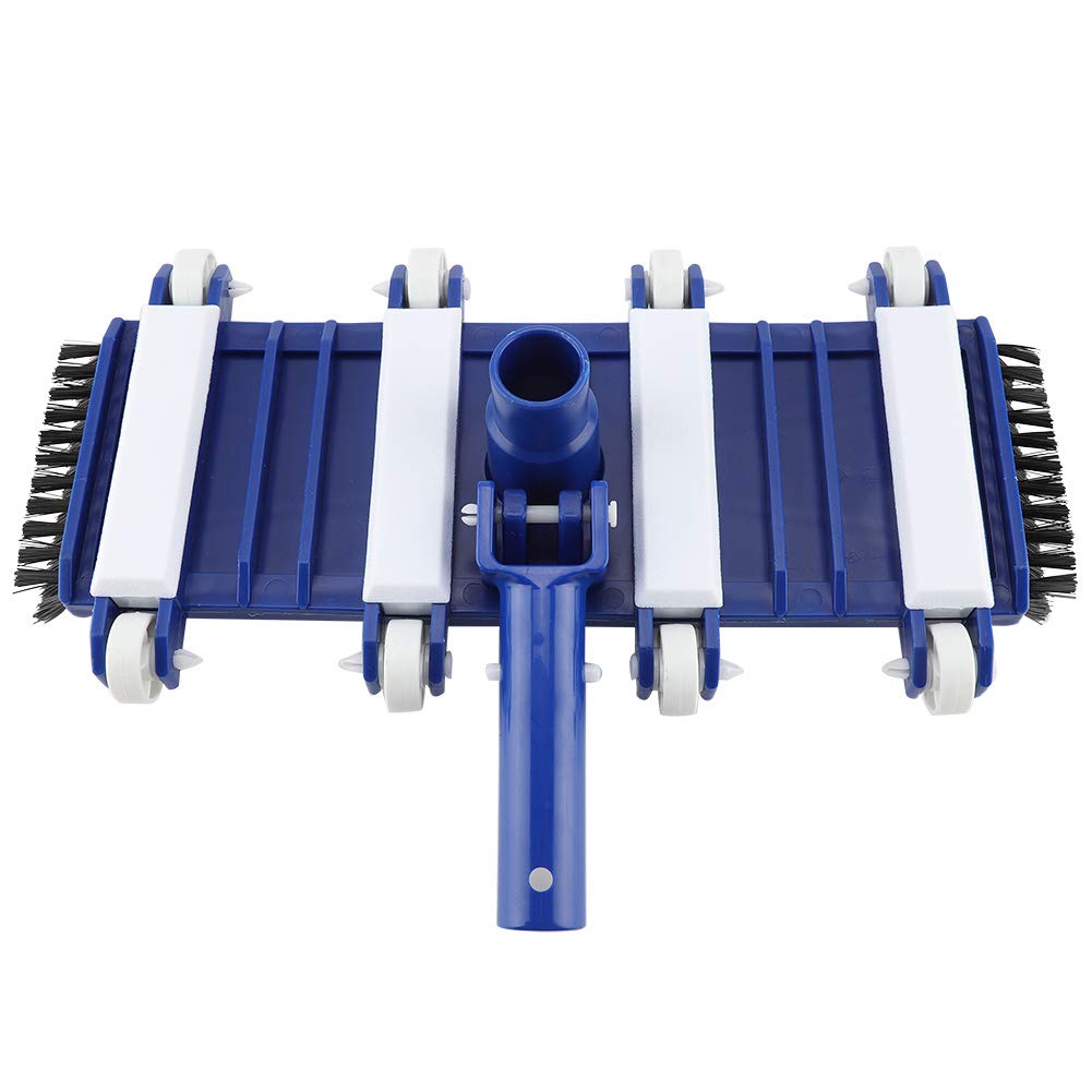 Cepillos de limpieza de piscina, cabezal de vacío profesional flexible de 3,5 cm para piscinas interiores y sobre el suelo