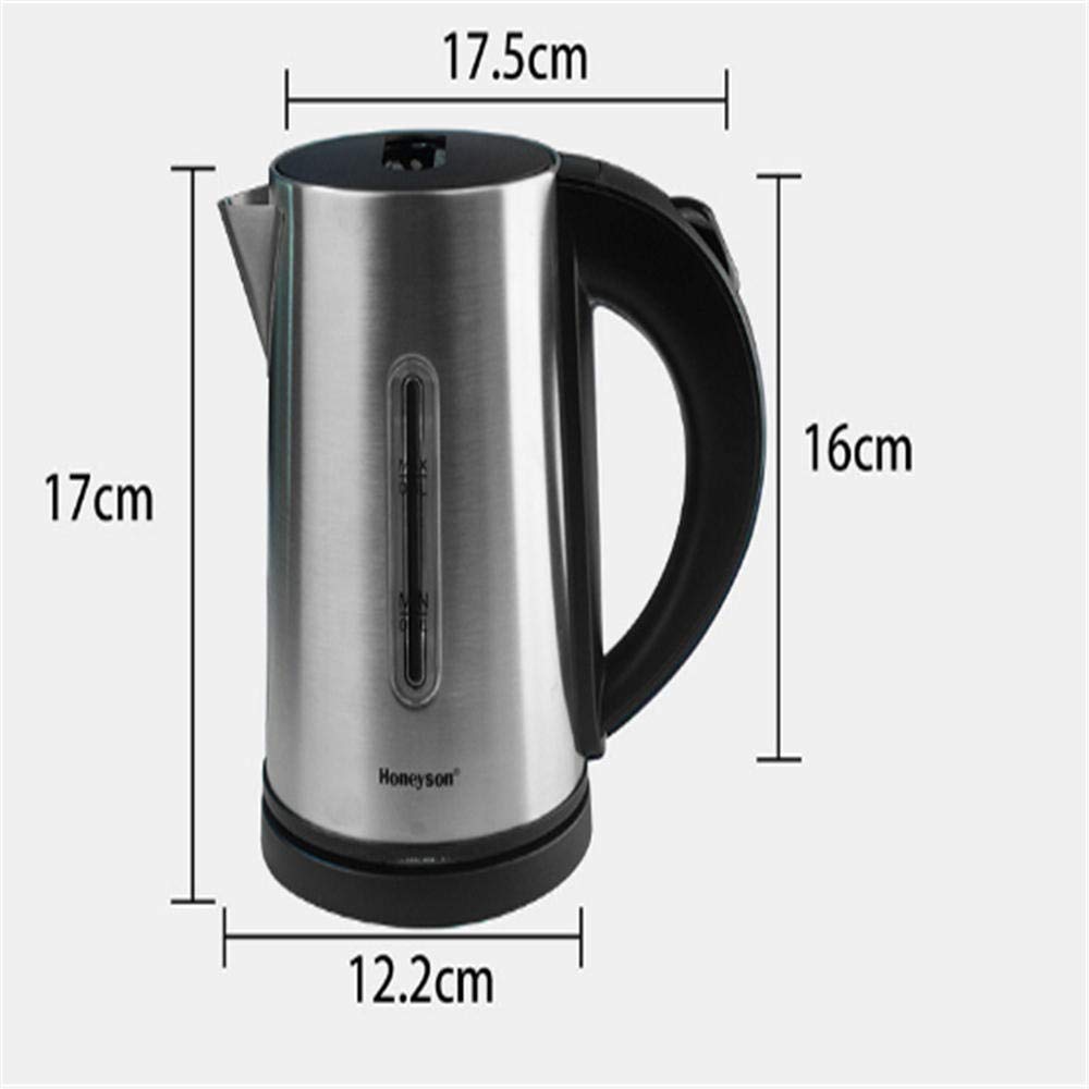 Bollitore elettrico in acciaio inossidabile Bollitore elettrico Bollitore elettrico da viaggio @ Presente nero Safehappy