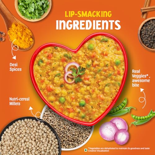 Image of Saffola Masala Millets Masala Delight | Lower in calories, Rich in Fibre | Yummy Millets for Happy Tummy, 35g