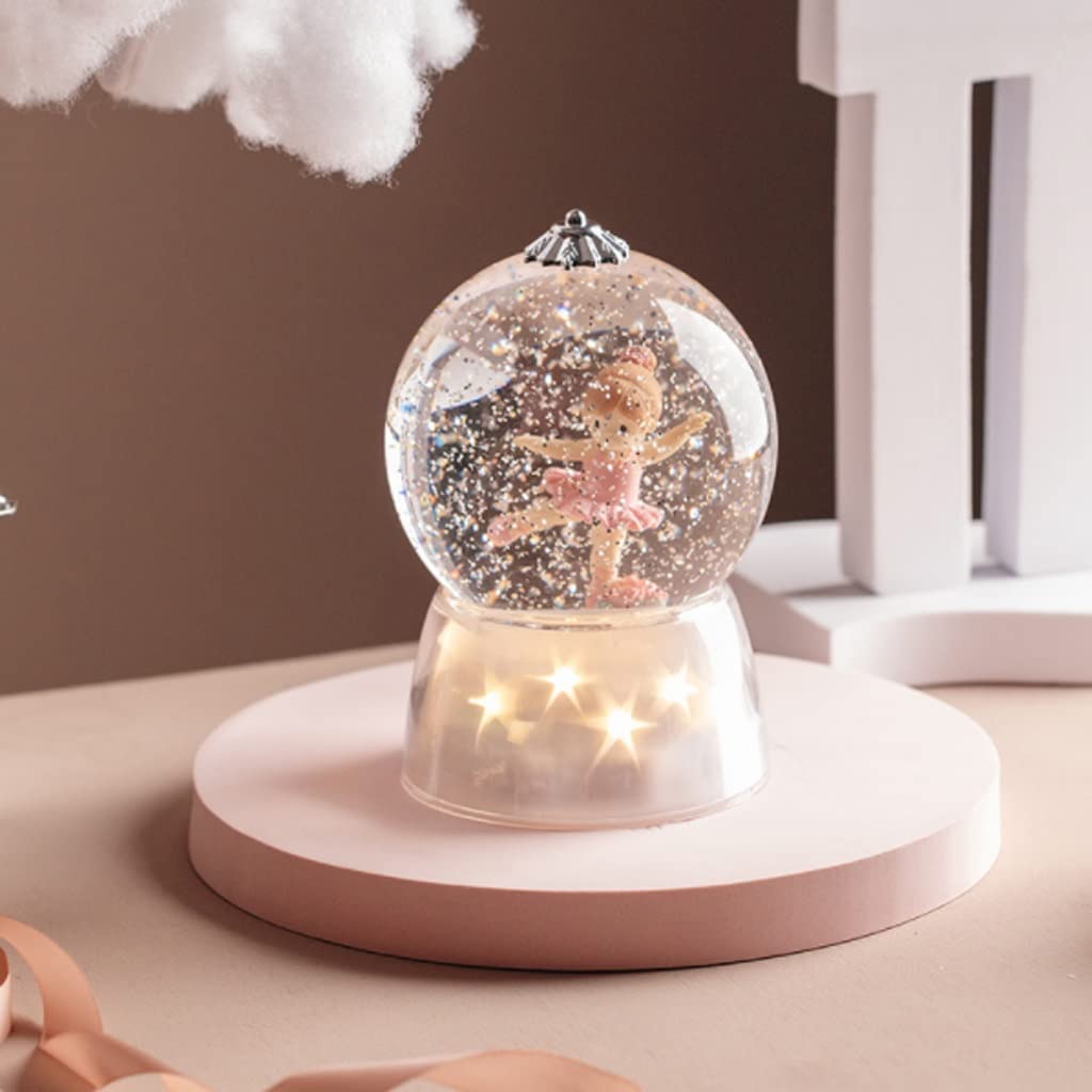 Dreamy Starlight - Carillon con sfera di cristallo e fiocco di neve, per fidanzato e fidanzata, regalo di San Valentino