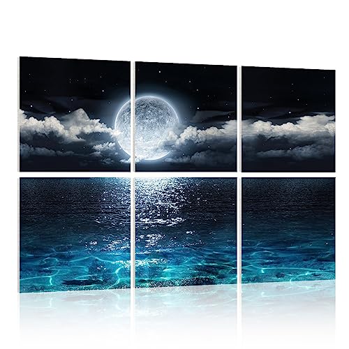 YPY Acoustic Panels Moon Night 6-Pack Soundproof