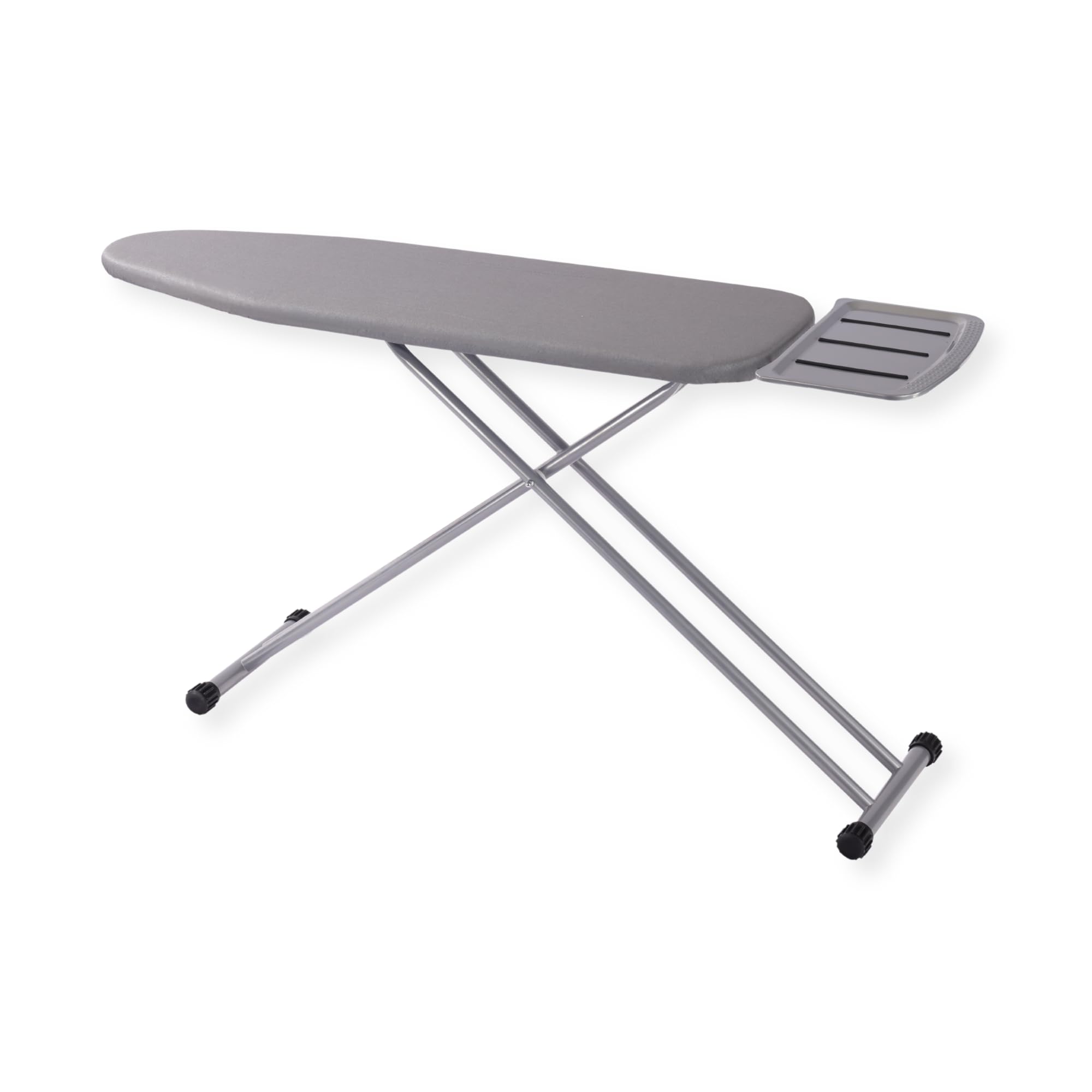 SensaHome Bügelbrett – Klappbarer Bügeltisch mit Dampfeinheitshalter – 110×33cm – Hellgrau