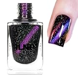 ILNP High Roller - Black-Based Purple Magnetic Holographic Nail Polish