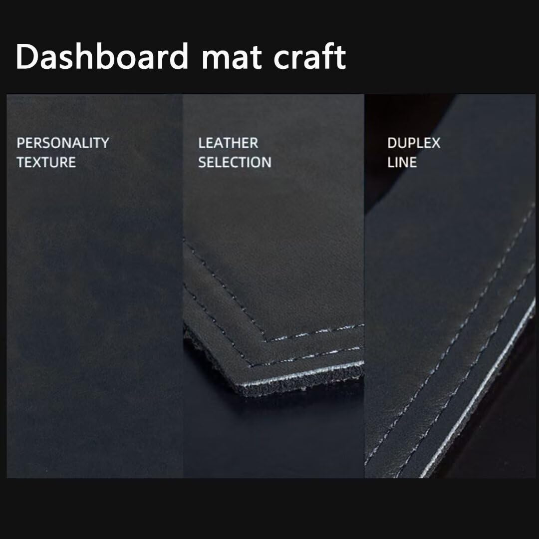 générique Cuir de Haute qualité Protection Tableau de Bord Compatible avec LR Freelander 2，Tableau de Bord-Protection Solaire