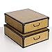 SET 2 PEZZI Scatole in cartone per sotto il letto, con coperchio, per cambio stagione, regalo, abiti TAPIRUS 50x40xh25 cm