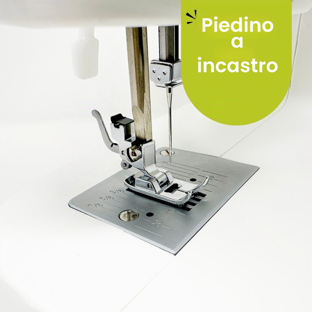 NECCHI K408A - Macchina da cucire design italiano, facile da usare e leggera, ideale per principianti