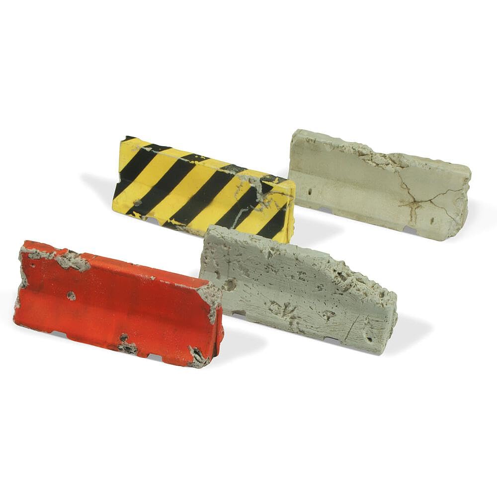Damaged Concrete Barriers  - Scale 1:35 - Terrain & Accessories - Vallejo