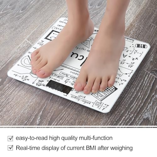 Báscula digital de baño con vidrio templado y pantalla LCD miniatura 5