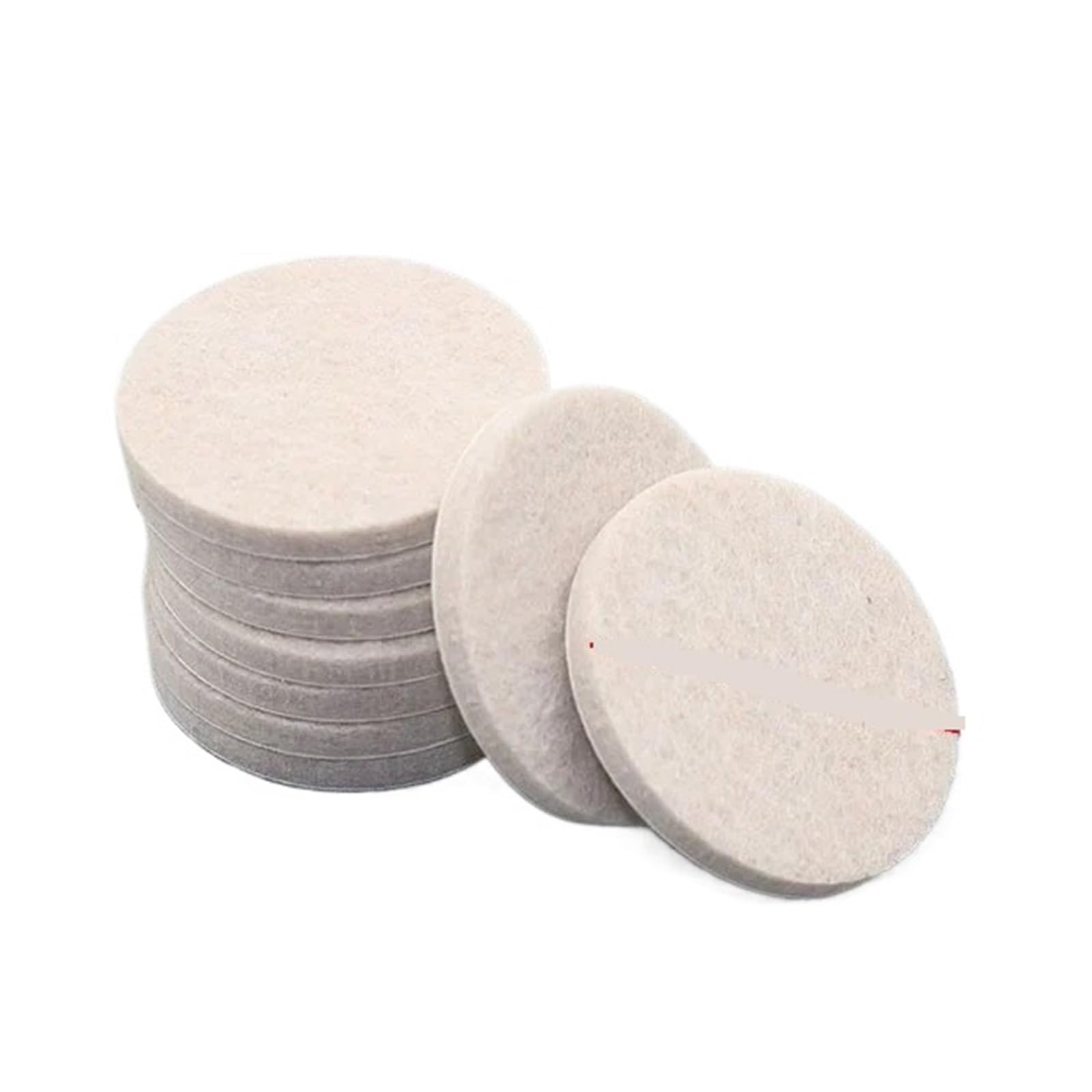 Self Adhesive Floor Protector Pad, Felt Chair Leg Pads 3-5mm Thick Non-Slip Self-Adhesive Mute Floor Scratch(5.0mm-Round-18Pcs)