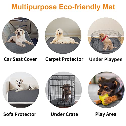 LOOBANI Washable Pee Pad for Dogs, 6 Packs Non-Slip Puppy Training Pads, Fast Absorbent Pet Whelping Pads, Puppy Playpen Mat for Incontinence, Housebreak, Crate (16"x24"-Gray) - Image 7
