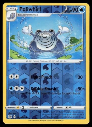 Poliwhirl - 031/196 - Reverse Holo - Lost Origins - NM/M