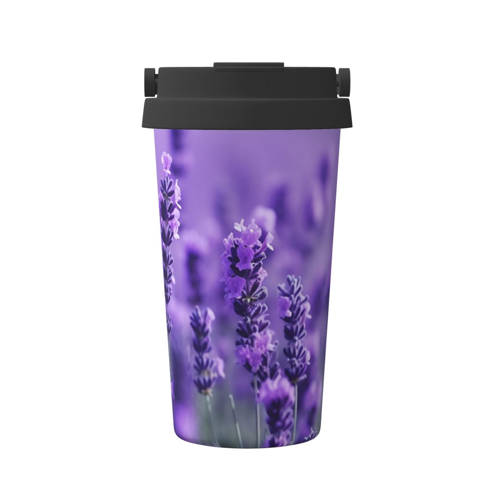 Amazon.com: Purple Lavender Insulated Coffee Mug with Lid Spill Proof Travel  Coffee Mug for Cold And Hot Drinks Stainless Steel Tumbler Double-Wall Coffee  Cup for Keep Hot/Ice Coffee Tea : Home &