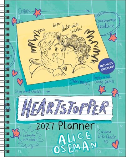 Heartstopper 12-Month 2027 Weekly/Monthly Planner Calendar with Bonus Stickers