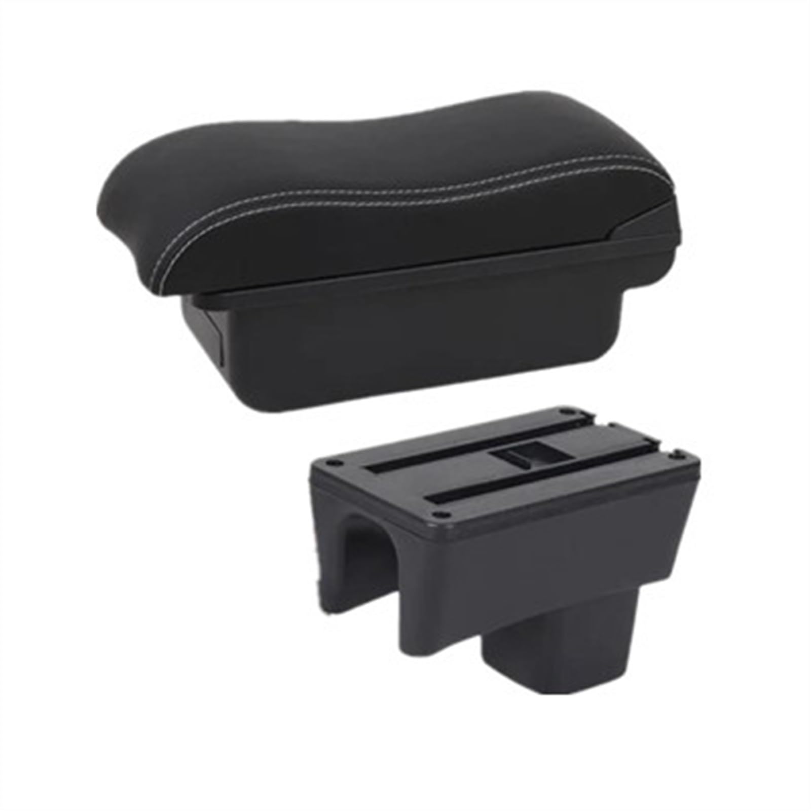 NOHEEU Car Interior Accessories Center Console Storage Box Multifunctional Armrest For Swift 2005-2024(A2 white line No USB)