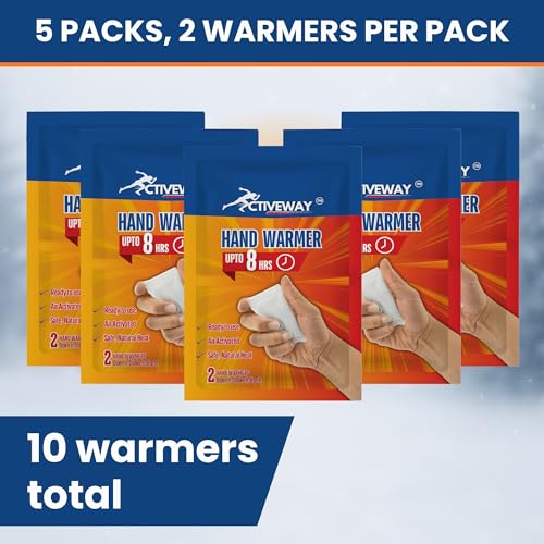 Image of Hand Warmers (Pack of 5) | Natural Heat | 8+ Hours Cosy Heat | Ideal for Adults and Children | Safe for Travel, Camping, Hiking, Holidays | Self Activated