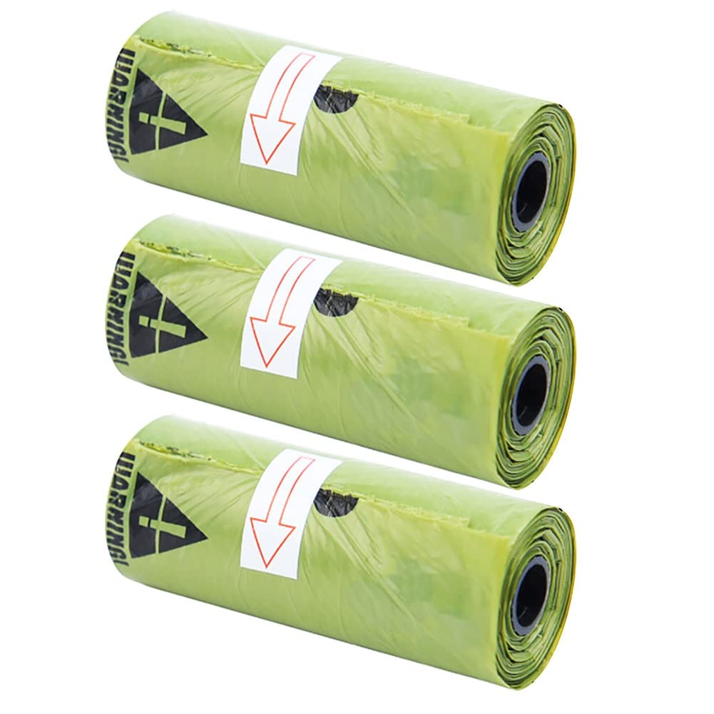 1/3/8 Roll Biodegradable Paws Print Pet Dog Poop Bags Cats Waste Garbage 3 Roll