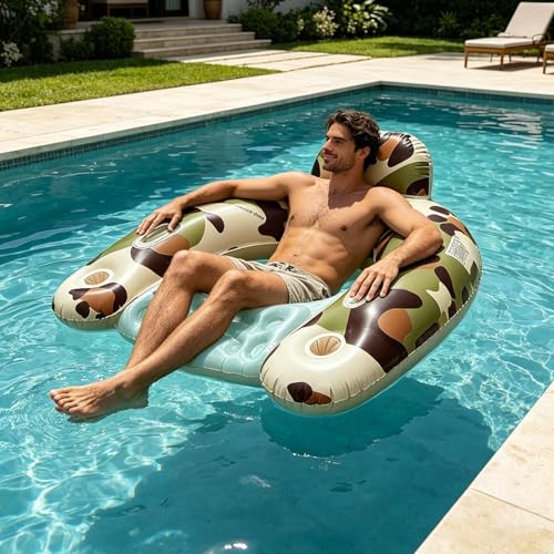 Fauteuil flottant de piscine ergonomique pour bronzer sans mal de dos - 7