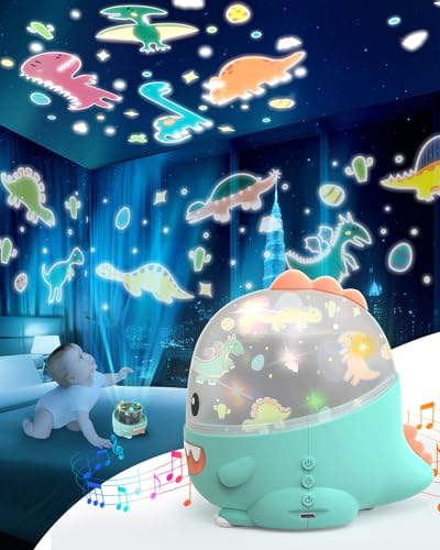 Image of WINICE Dinosaur Toys for Kids 3-5, Dino Projector Baby Toys 6 to 12 Months, Christmas Birthday Party Xmas Gifts for 1-12 Year Olds Boys Girls Toys, Baby Toddler Children Kids Bedroom Decor