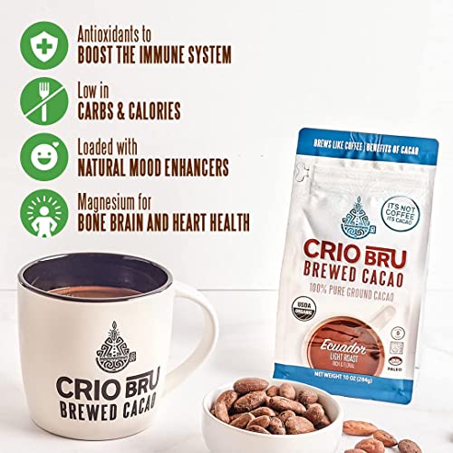 Image of Crio Bru Brewed Cacao Double Chocolate Light Roast (Pack of 3)