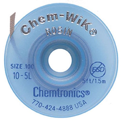 ChemWIK® Rosin Desoldering Braid .050" x 50', Yellow, Standard Spool
