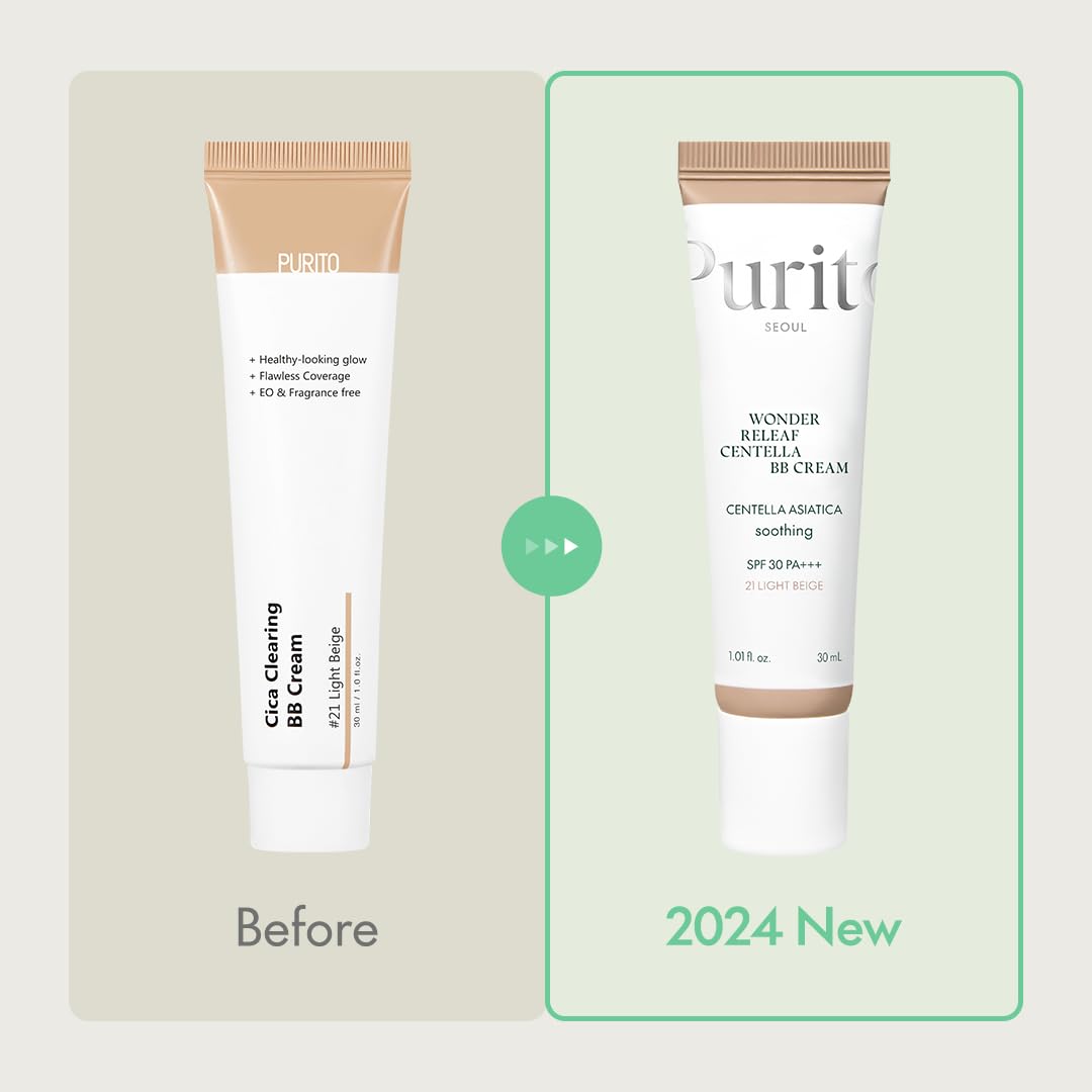 PURITO Wonder Releaf Centella BB Cream (#23 Natural Beige), 30 ml (Pack of 1) - Image 2