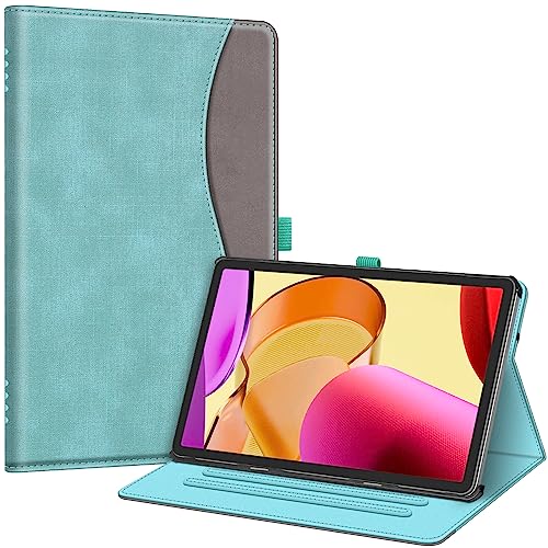 Fntie Fire MAX 11 (2023/13 Generación) Funda de Cuero Funda de Tres ángulos de Tela de Cuero Verde...
