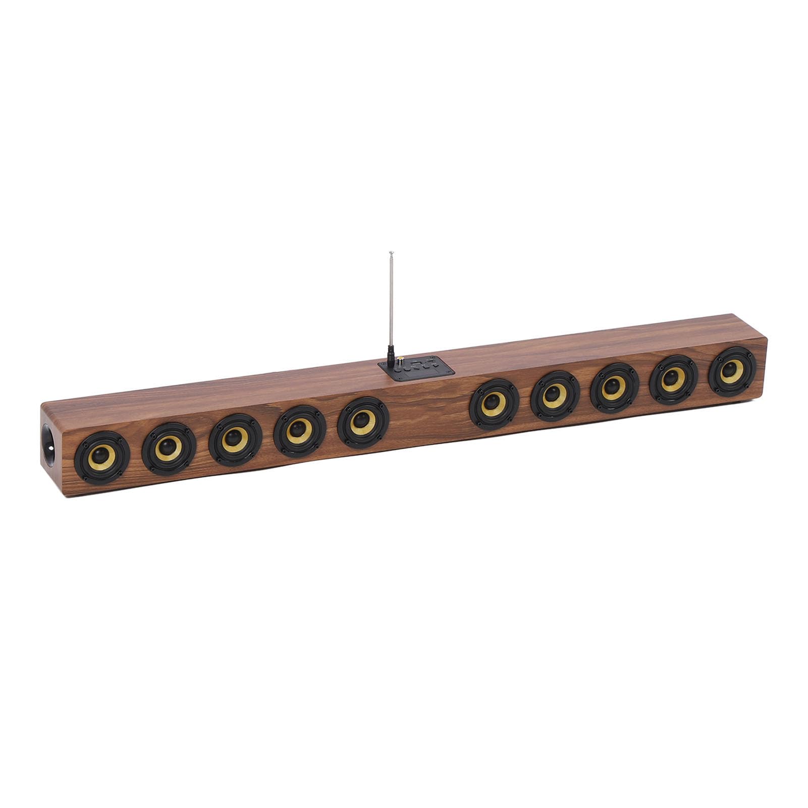 Luocute Wood Wireless Soundbar Głośnik, 50 W 88CM Wielofunkcyjny 360 ° Dźwięk Przestrzenny HiFi Bluetooth 5.3 Komputerowy Głośnik Dźwiękowy,