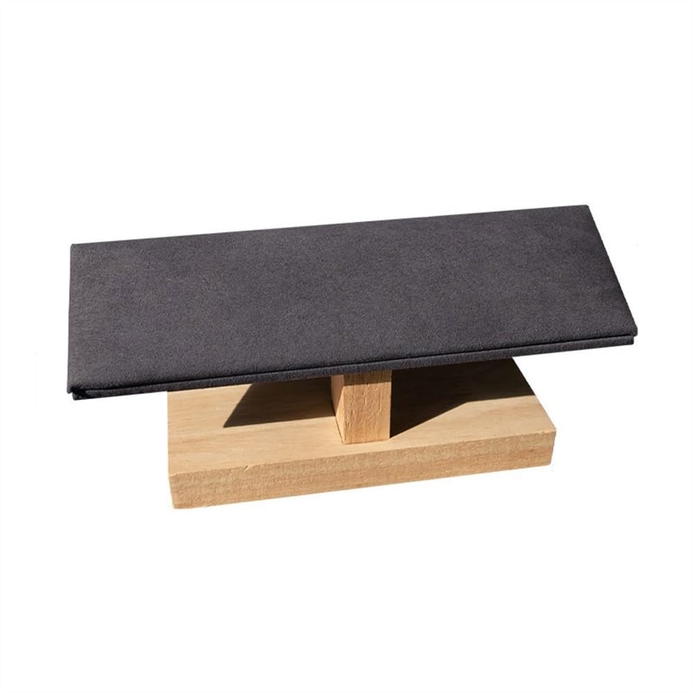 RUNZE765Z Display Stand Velvet Wooden Jewelry Rack Bracelet Watch Stand Display Props Shopping Mall Counter Organizers Jewelry Organizer(Gris)