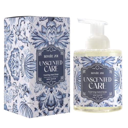 Image of ROMIIE ZOI Foaming Hand Soap, Unsctend, 500ml / 16.8fl.oz | With Gift Box, Gentle cleansing, nourishes skin without drying