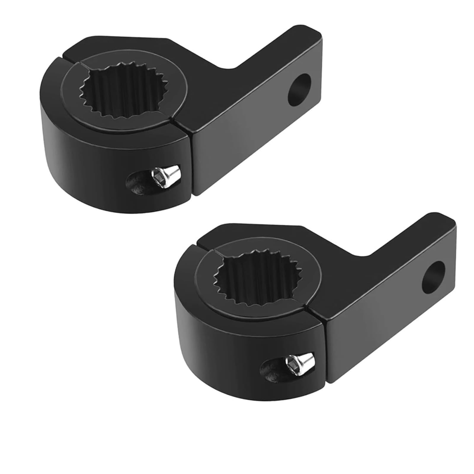 FineGood バイクバンパーステー 車用スタンドパイプ Φ22~Φ32mm 投光器 フォグランプ 作業灯 前照灯 補助灯ブラケット 汎用 取付簡単穴あけ不要 (2 個入り)