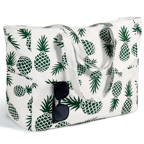 Strandtasche XXL Familie Große Badetasche Damen Beach Bag mit Reißverschluss Shopper Leicht Faltbare Grosse Schwimmbadtasche Urlaub Must Have Einkaufstaschen für Reisen Einkaufen Picknick Alltag