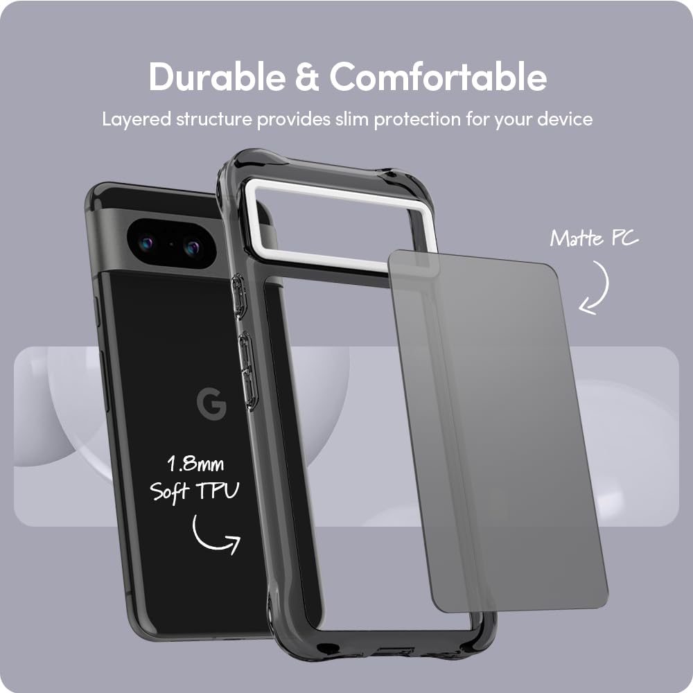 Amazon.co.jp: 【CYRILL】 by Spigen Google Pixel8 ケースクリア TPU
