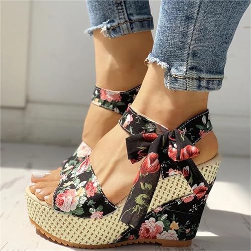 Lace Leisure Women Wedges Heeled Women Shoes Summer Sandals Party Platform High Heels Shoes Woman3