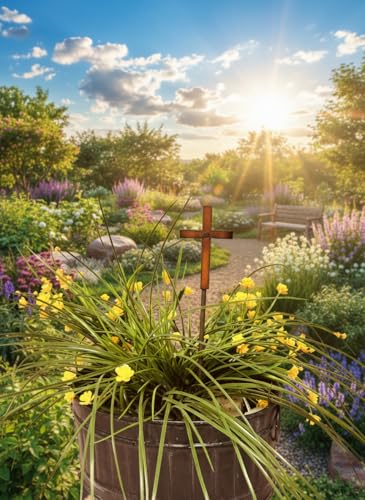 Simple Cross Garden Plant Stake