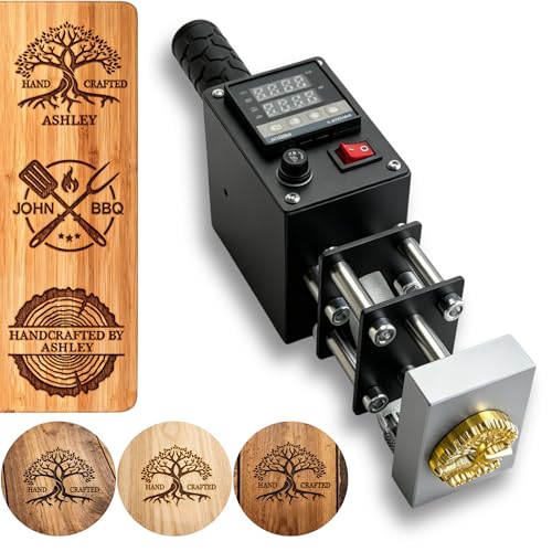 Custom Branding Iron For Wood 500w Temperature-Controlled Branding Iron Durable Personalized Metal Stamp Wood Burning Stamps For Food Wedding Gift Handcrafted Design (500W temperature-controlled iron)