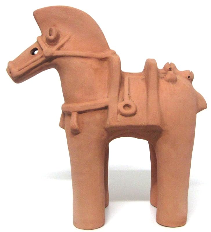 Amazon.co.jp: 宮崎県 民芸品 手作り はにわ 埴輪 馬 大 : ホーム
