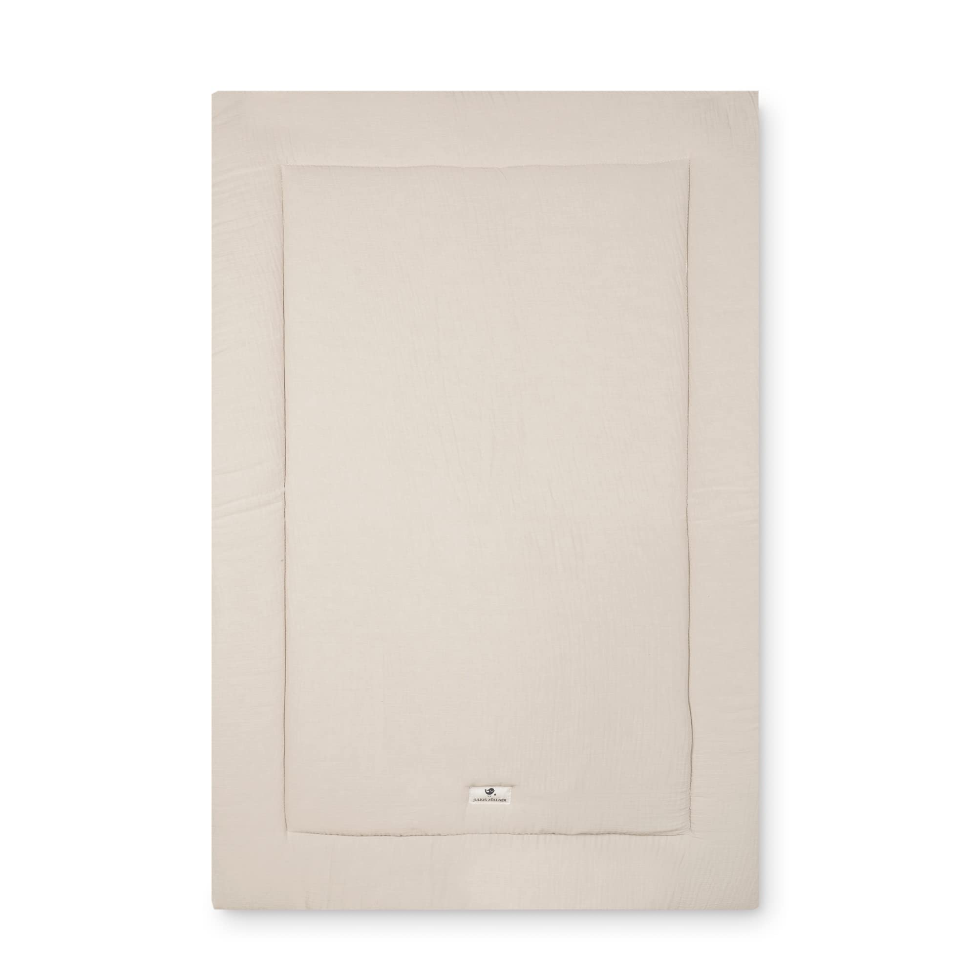 Julius Zöllner Muslin Crawling Blanket Size 95 x 135 cm Made in Germany 100% Cotton Muslin Oeko-Tex Standard 100 Sand