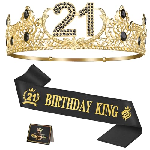 Asija 21st Birthday Gifts for Men, 21st Birthday Decorations for Men, Party Decor Supplies...