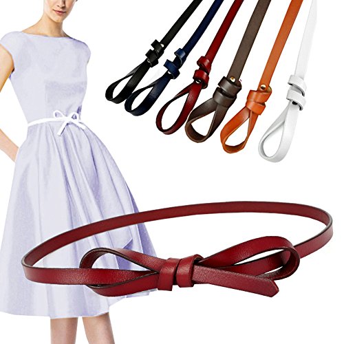 Belt For Women Dresses Adjustable Thin Skinny Genuine Leather Waist Belts3