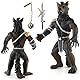 Werwolf Krieger Spielzeug, Wildtier Modellspielzeug, Mythischer Werwolf Krieger, Mythische Tiere, Handgefertigte Ornamente, Kindergeschenke