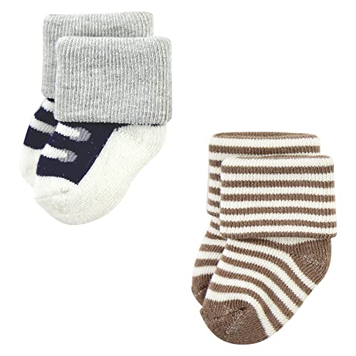 Image of Hudson Baby Baby 8-pack Cotton Rich Newborn and Terry Socks