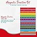 174pcs Magnetic Fraction Tiles & Circles Magnet Set for Kids, Early Math Skills, Counting & Math Toys